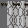 thumbnail image 4 of Exclusive Home Kochi Light Filtering Linen Blend Grommet Top Curtain Panel Pair, 52x96, Dove Grey, 4 of 5