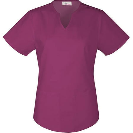 Vital Threads Women's Core Essentials Split V-Neck Scrub Top