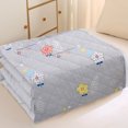 thumbnail image 5 of Qocolhg Summer Cooler Quilt, Washable & Lightweight Summer Comforter Cooling Blanket for All Season Use, Machine Washable, Bedding Soft Coverlet Conditioned Quilts for Kids, 39x59 inch, Gray, 5 of 7