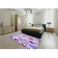 thumbnail image 5 of Ahgly Company Machine Washable Indoor Rectangle Transitional Periwinkle Pink Area Rugs, 8' x 10', 5 of 7