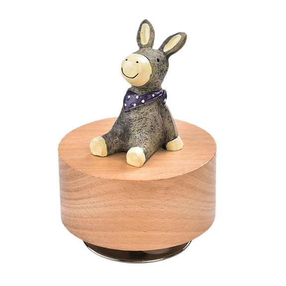 Mechanical Music Box with Rotating Figurine Ornament for Tabletop Decoration and Present for Music Lover