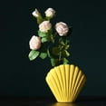 thumbnail image 4 of PENGXIANG Shell Shape Vase  Ceramic Vase  Ceramic Flower Vases for Decor  Indoor Planter Plant Pot  Home Decoration -, 4 of 8