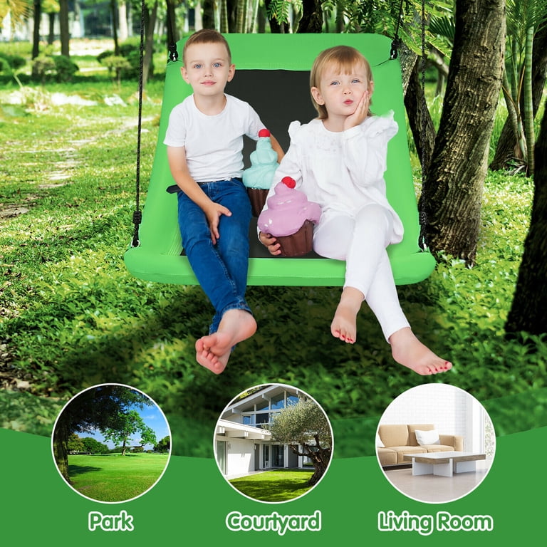 Gymax 700lb Giant 60'' Platform Tree Swing for Kids and Adults