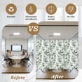 thumbnail image 5 of Green Plant Window Privacy Film Watercolor Eucalyptus Leaf Farm Decorative Glass Window Film UV Blocking Static Cling Non-Adhesive Sticker Covering for Home Door 17.7 x 78.7 inches, 5 of 7