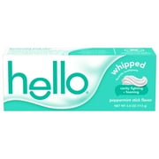 Hello Whipped Fluoride Toothpaste, Minty Foam Toothpaste, Peppermint Stick, 4.0 oz
