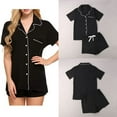 thumbnail image 2 of Ensemble de Pyjamas d'Été pour Femmes Manches Courtes Vêtements de Nuit Hauts+pantalons Vêtements de Maison Vêtements de Nuit, 2 of 7