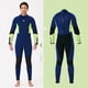 thumbnail image 4 of Traje de buceo de neopreno traje de baño espesado impermeable 5 mm espalda con cremallera Snorkel deportes de agua Manténgase caliente para nadar hombre surf, Navy XXL Advancent OD019356-23, 4 of 7