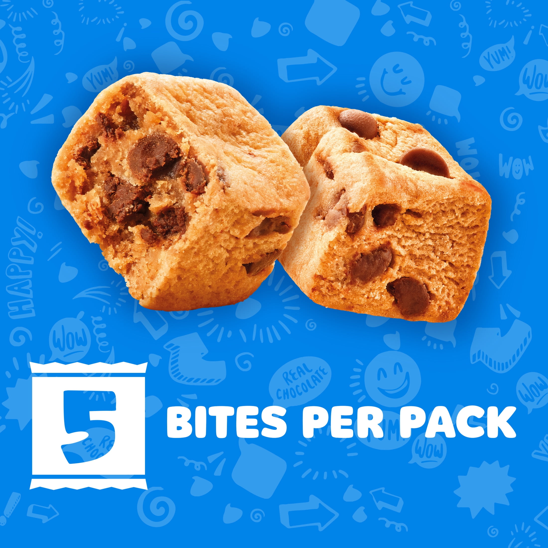 (3 pack) CHIPS AHOY! Baked Bites, Blondie, 5 - 1.5 oz Snack Packs (5 Bites per Pack)