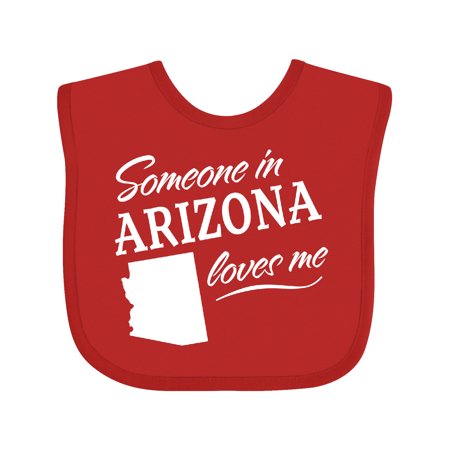 

Inktastic Someone in Arizona Loves Me Gift Baby Boy or Baby Girl Bib