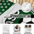 thumbnail image 5 of Custom Baby Bedding Set for Boys-Green Football Design,Personalized Name 5 Pcs Nursery Bedding-Soft Chic Blanket,Sheet,Changing Pad Cover, Room Rug and Wall Art Set for Newborns Gifts, 5 of 8