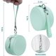 thumbnail image 4 of Viaje con correa extraíble compatible con joyería portátil para mujer, soporte para pendientes y caja de almacenamiento de anillo con organizador de compartimentos (ligh Afortunado Sencillez, 4 of 5
