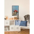 thumbnail image 3 of Giraffe's Red Hat Floater Framed Painting Print on Canvas, 3 of 6