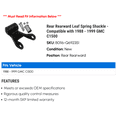 thumbnail image 2 of Rear Rearward Leaf Spring Shackle - Compatible with 1988 - 1999 GMC C1500 1989 1990 1991 1992 1993 1994 1995 1996 1997 1998, 2 of 2