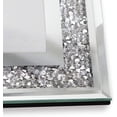 thumbnail image 3 of AmPm Glass Picture Frame 5x7 Silver Crystal Gift for Wedding and Friends Desk Top Display and Stand, 3 of 8