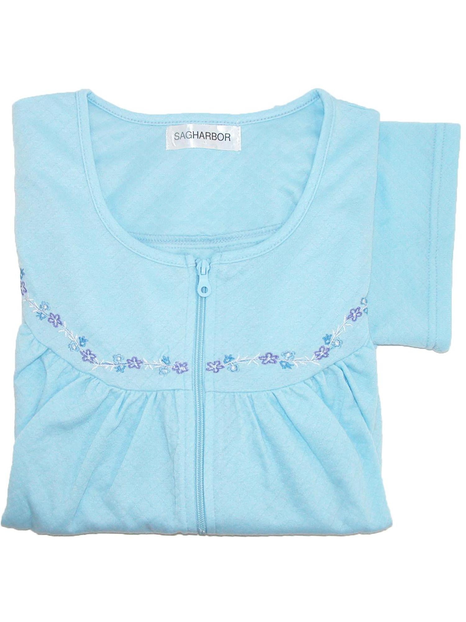 Women's zip up duster housecoat robe Clearance