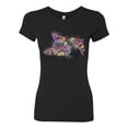 thumbnail image 3 of Tired Sleeping Cat | I Wish I Was My Cat Funny Colorful Kitty | Dean Russo Art Animal Lover Womens Slim Fit Junior Tee, Black, Small, 3 of 6