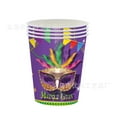 thumbnail image 5 of Mardi Gras Party Decorations Masquerade Plates and Napkins Mardi Gras Tableware Set Masquerade Mask Party Supplies (Fork-16PCS), 5 of 7