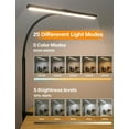 thumbnail image 1 of LED Desk Lamp for Office Home - Eye-Caring Architect Task Lamp 25 Lighting Modes Adjustable Flexible Gooseneck Clamp Light for Workbench Drafting Reading Study (Black), 1 of 5