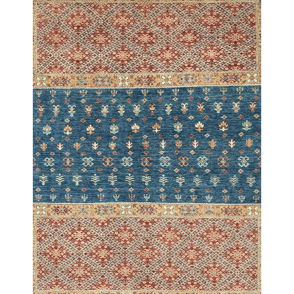 Ahgly Company Indoor Rectangle Abstract Sand Brown Oriental Area Rugs, 2' x 5'