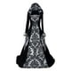 thumbnail image 1 of WILLBEST Vestidos de Lino para Mujer Vestido de Cena con Capucha y Vuelo para Mujer Estampado Arte Retro Manga Larga Cintura con Lazo Mediana​​, 1 of 2
