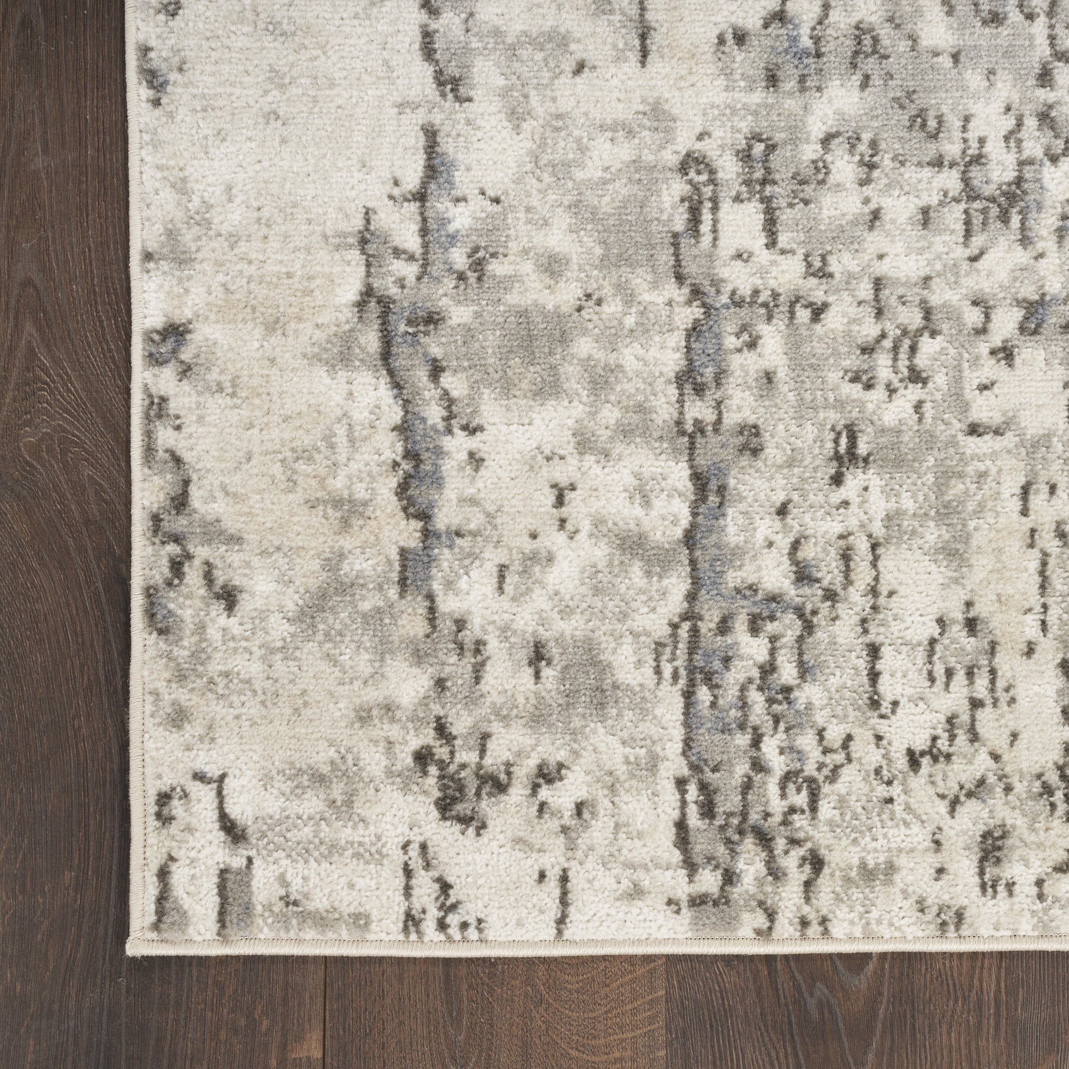 Nourison Concerto 7' x 10' Ivory Blue Grey Modern Indoor Rug