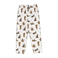 thumbnail image 4 of Naloa German Shepherd Dog Print Women’s Ultra-Soft Comfy Pajama Lounge Pants with Pockets & Drawstring, 4 of 8