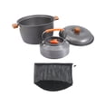 thumbnail image 3 of S SERENABLE Camping Cooking Set Camping Cookware Mess Kit Aluminum Lightweight with Storage Bag Pots Kettle Set for Campfire Trekking BBQ 1.1L, 3 of 9