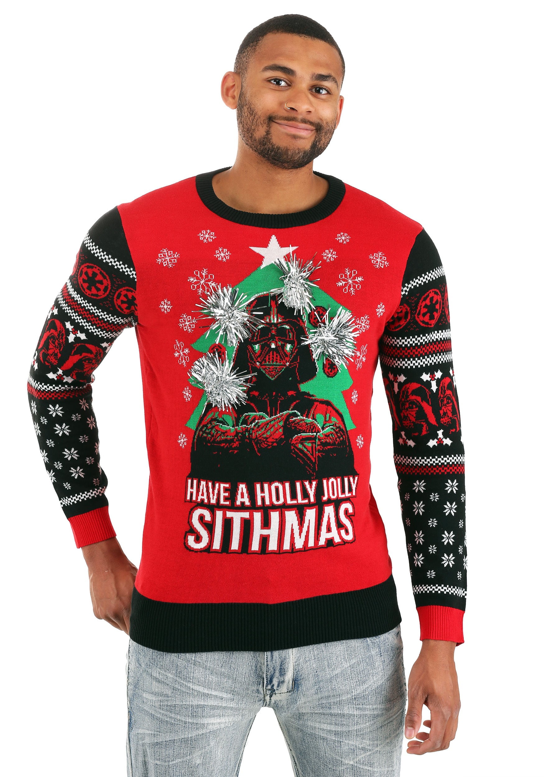 darth vader light up christmas sweater