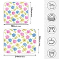 thumbnail image 2 of Ryvnso Daisy Flowers Dish Drying Mat for Kitchen Countertop 18x24 Large Dish Pad Drainer Rack Dish Sink Mats, 2 of 7