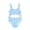 Blue, variant on Mercatoo Girl's Cut Out Rib Knit Swimsuit Textured Bikini Swimsuit Bow Bikini Swimsuit Suit Toddler Girls Jumpsuit Swimsuit