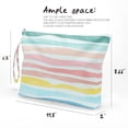 thumbnail image 6 of Wet Dry Bag, Wet Bag for Swimsuit Travel Beach Bag, Diaper Bag Toiletry Bag Waterproof Large Makeup Bag, Zipper Pouch for Women Girls Sister Friends Wet Bag Starfish Sea Beach rainbow Gifts, 6 of 10