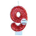 thumbnail image 1 of RYGRZJ Baseball Birthday Candles For Cake Decorations 0-9 Number Candle Baseball, 1 of 1
