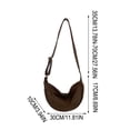 thumbnail image 3 of Women's Versatile High-End Soft Leather Dumpling Bag Shoulder Bag Crossbody Bag For Student Class Use, 3 of 6