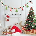 thumbnail image 4 of Mikilon Christmas Decorations Christmas Pull Flag Decorations Lights Bunting Pull Flower Hanging Dress up for Christmas Tree Indoor Dress up with Lights Ornaments Set Multicolor, 4 of 4
