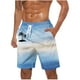 thumbnail image 1 of Pantalones Cortos Casuales para Hombre Imprimir con Bolsillos Pantalones de Playa de Cintura Elástica, Pantalones Cortos de Cintura Elástica para Hombre, 1 of 1