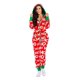 thumbnail image 1 of Pijamas de Navidad Onesis para mujer, una pieza con capucha, patrón de Papá Noel, ropa de dormir acogedora para adultos, monos, ropa de casa, Otoño Invierno, nuevos de abrigo, 1 of 4