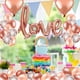 thumbnail image 5 of Cateissary Globos de novia de oro rosa para ser globos con letras de papel de aluminio decoraciones para fiesta de boda accesorios para despedida de Kits de decoración para fiestas Cateissary HA008178-00, 5 of 6