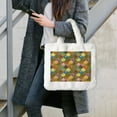 thumbnail image 7 of Yiaed Colorful Circle Print Fluffy Shoulder Bag Plush Bags Women Ladies Tote Bag Fluffy White Furry Purse Handbag for Autumn and Winter, 7 of 7