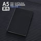 thumbnail image 1 of Nvzi 2 cuadernos de cuero tamaño A5 de tapa dura con compartimento para bolígrafos, para trabajo, diario y escritura, 50 hojas, 100 páginas (negro), 1 of 2