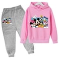 thumbnail image 3 of Conjuntos de sudaderas con capucha de Mickey, conjunto de ropa para niños, Pato Donald, Minnie, ropa para niños y niñas, camisetas, pantalones, trajes de 4 a 14 años, trajes deportivos, sudaderas con, 3 of 5