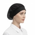 thumbnail image 4 of TOPTIE Mesh Cap Unisex Elastic Band Bouffant Hat Lightweight Breathable Solid Work Cap for Kitchen Restaurant Workshop, 4 of 8