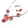 thumbnail image 3 of Set´s para Mujer con Cristal Fino Europeo Barroco- Bañado en Rodio – Set´s  Elegante y Brillante-Aretes de Mujer de Moda- Joyería para Mujer de Moda- Regalo especial Ortiz Espinosa Temporada, 3 of 6