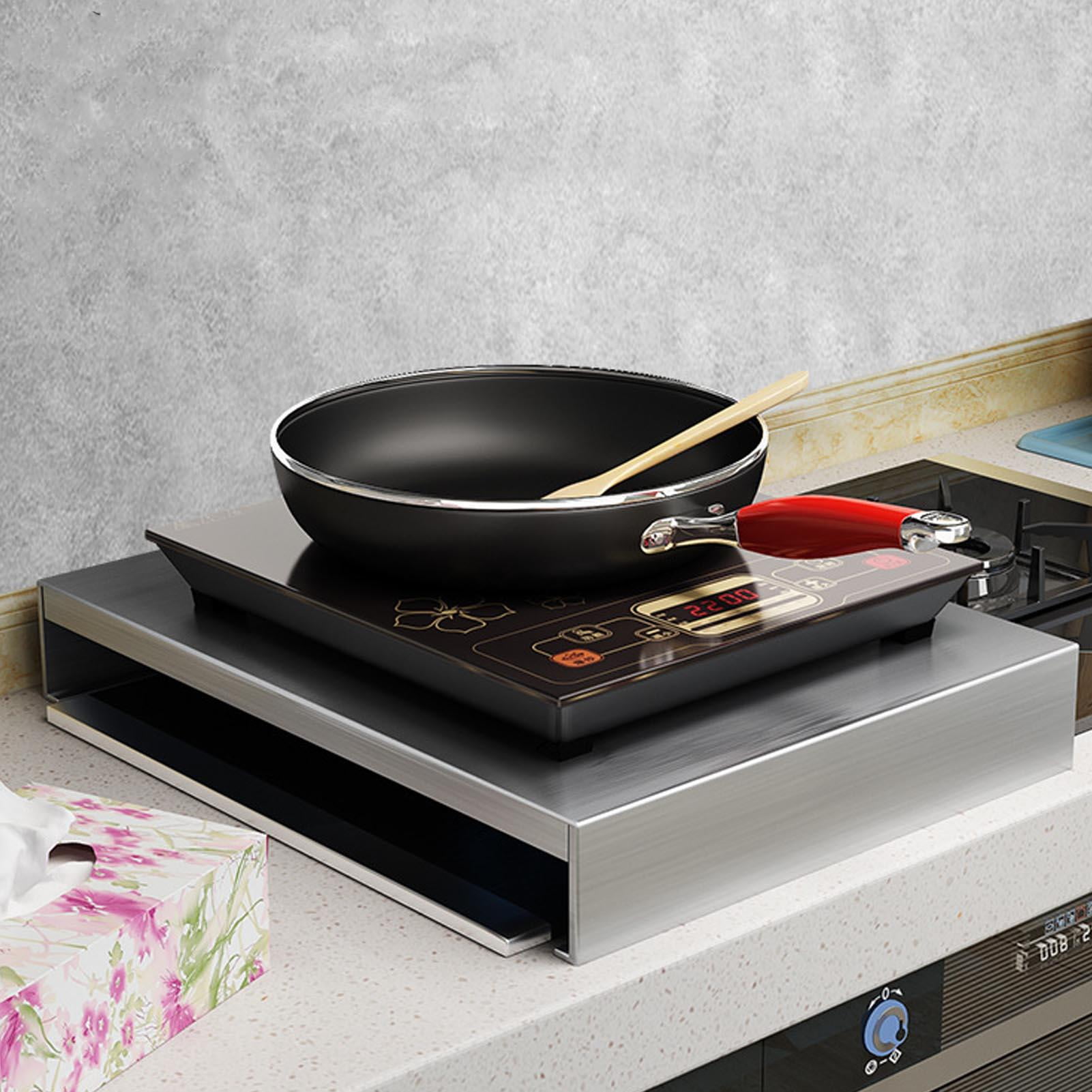 Yajisi 110LBS Stainless Steel Stove Top Cover, Heavy-Duty Gas & Induction Cooktop Protector with Extra Workspace, 18.11 x 12.20 x 2.36 Inches
