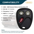 thumbnail image 6 of AKS KEYS New Replacement Keyless Remote Fob for GM 2002 - 2009 3B - MYT3X6898B (2 Pack), 6 of 6