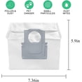 thumbnail image 3 of 12 Pack S7 Maxv Ultra Filter Bags Compatible with Roborock Q5 Q7 S7 Pro Ultra S8+ S8 Pro Ultra Robot Vacuum, 3.6L Large Capacity Disposable Dust Bags Replacement, 3 of 5