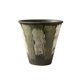 thumbnail image 1 of Maceta de cerámica de 28 cm con orificio de drenaje, redonda, for interior y exterior, color verde, 1 of 4