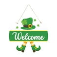 thumbnail image 2 of St Patricks Day Decorations Welcome Door Sign Holiday Hanging Decor Home Party Decor - Paper Material Festive Gift Irish Theme Celebration(A), 2 of 7