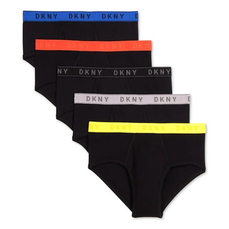 DKNY Men's 5 Pk Cotton Briefs Grey Size Medium