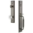 thumbnail image 2 of Grandeur 849336 Fifth Avenue Solid Brass Rose Dummy Full Plate "F" Grip Handleset - Bronze, 2 of 5