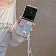 thumbnail image 5 of Dteck for Motorola Razr Plus 2025 Case with Strap Bracelet Chain, Lightweight Cute Stylish Anti Yellowing Clear Hard PC Shockproof Cover,Love, 5 of 6